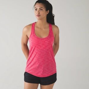 Lululemon Pink Salute the Sun Racerback Tank Top